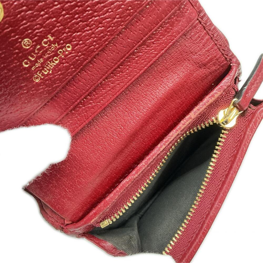 GUCCI Wallet Brown Red Bi fold - Picture 6 of 7